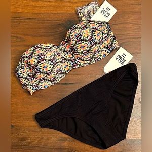NWT Billabong bandeau bikini set - M TOP/S BOT